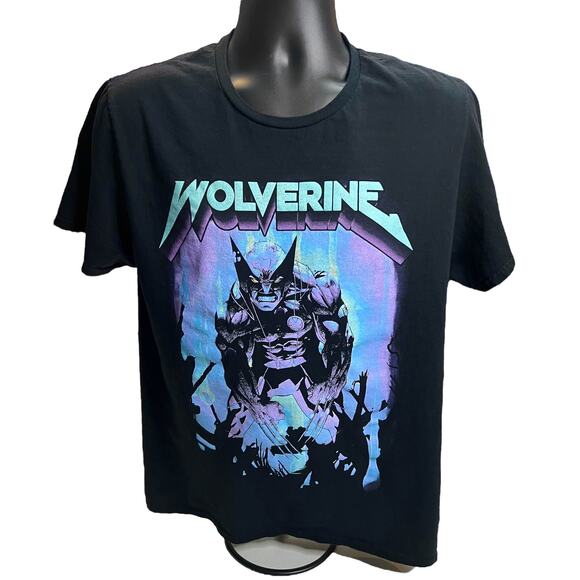 Wolverine X-Men T-Shirt - Marvel Comics Graphic Tee (Size L) - Picture 1 of 8